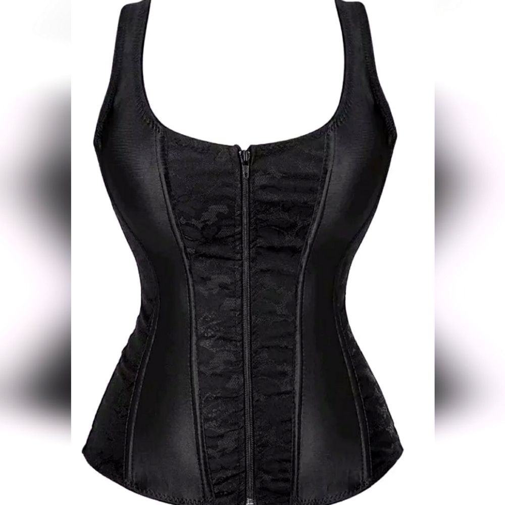 WOMENS BLACK SEXY OVERBUST CORSET SIZE XL🖤(PLEASE CONTACT BEFORE PURCHASE)